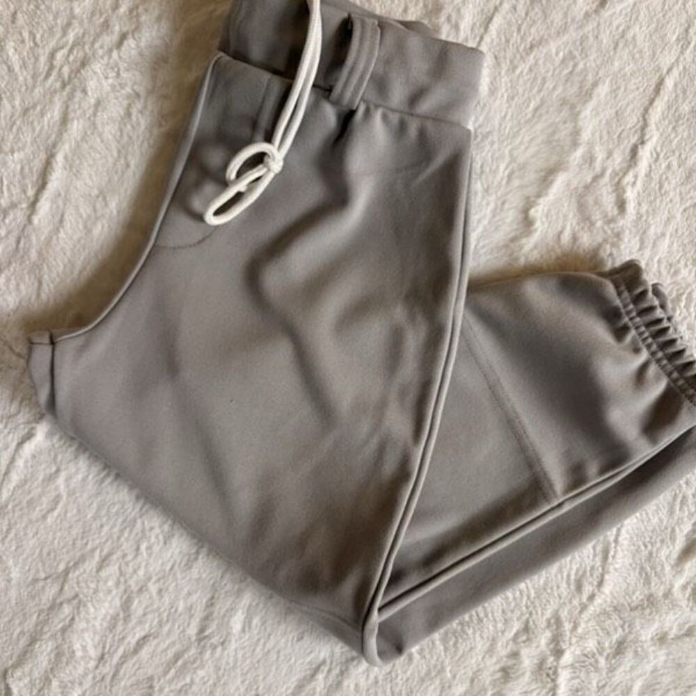 Easton Boys Baseball Pants Youth Large – Gray Elastic Hem Athletic Practice Game